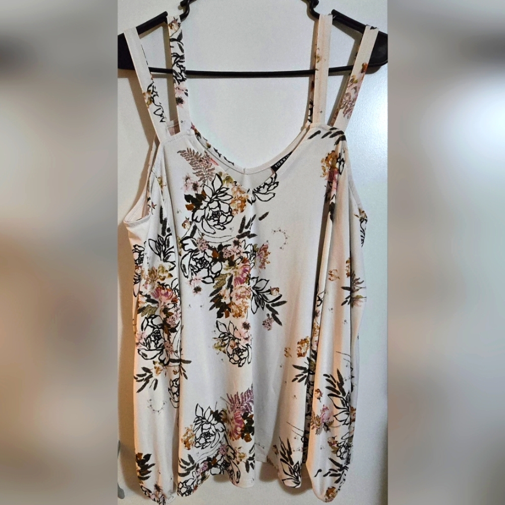 Torrid Cold Shoulder Blouse